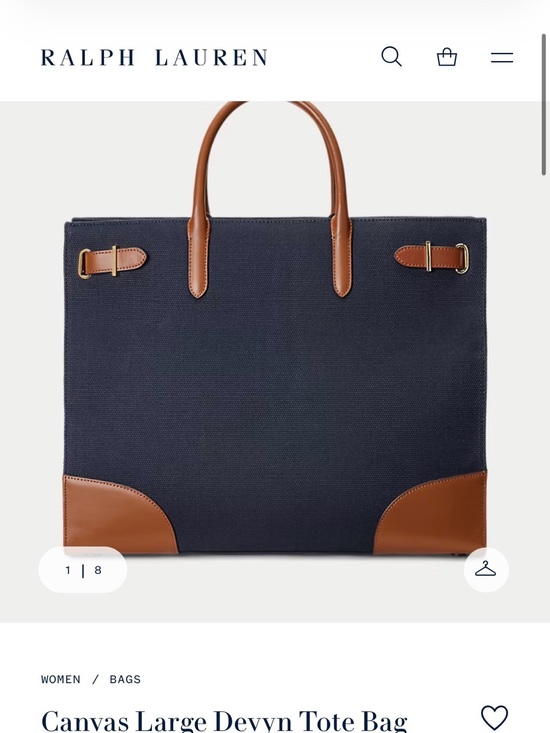 Ralph Lauren Handbags - Ralph Lauren Devyn Navy Tote - NWT - Retails for $325 on RL.com! 👜